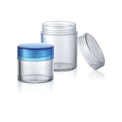 Προϊόντα OEM/ODM Μεγάλο όγκο 20ml 30ml 50ml Διαφανές PS κενό βάζο κρέμας με πλαστικό καπάκι