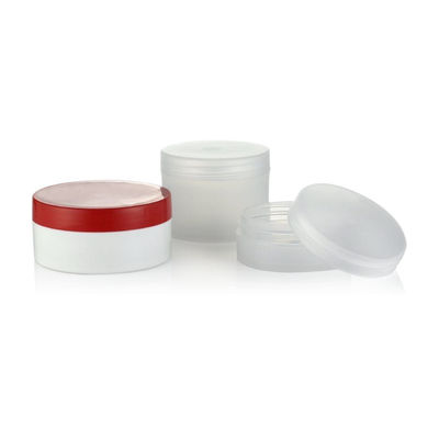 30 ml 50 ml 70 ml Καλλυντική συσκευασία Διαυγές Αμπερό Μαύρο PP πλαστικό βάζο κρέμας με πλαστικό καπάκι