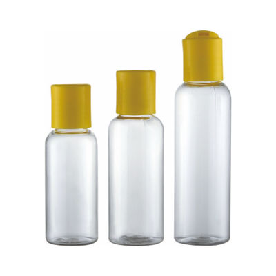 Λοσιόν σώματος 30ml 50ml 60ml Προσαρμοσμένο χρώμα ΠΕΤ κολάρο υλικό Διαφανές πλαστικό μπουκάλι