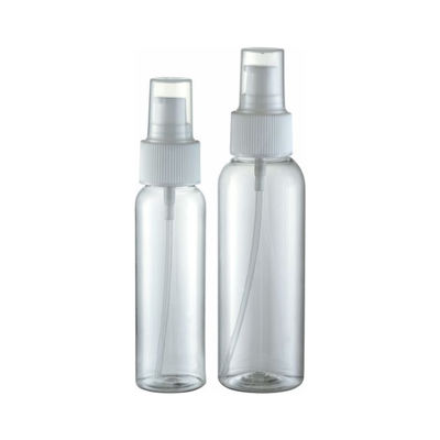 60 ml 120 ml στρογγυλή φιάλη αντλίας ψεκασμού 2 oz διαφανές πλαστικό PET φιάλη αντλίας ψεκασμού