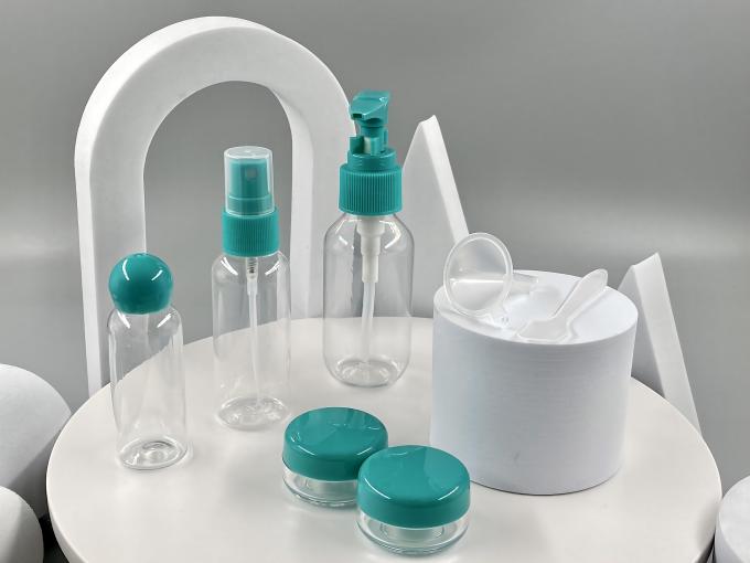 30 ml 50 ml 80 ml PET πλαστικό μπουκάλι με ψεκαστήρα αντλίας ή καπάκι με βίδα και 10 ml βάζο κρέμας 2