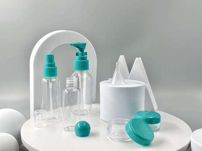 30 ml 50 ml 80 ml PET πλαστικό μπουκάλι με ψεκαστήρα αντλίας ή καπάκι με βίδα και 10 ml βάζο κρέμας 3