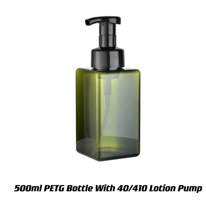 500 ml μπουκάλι PETG για συσκευασία καλλυντικών βελτιώνει την ελκυστικότητα του προϊόντος σας 0